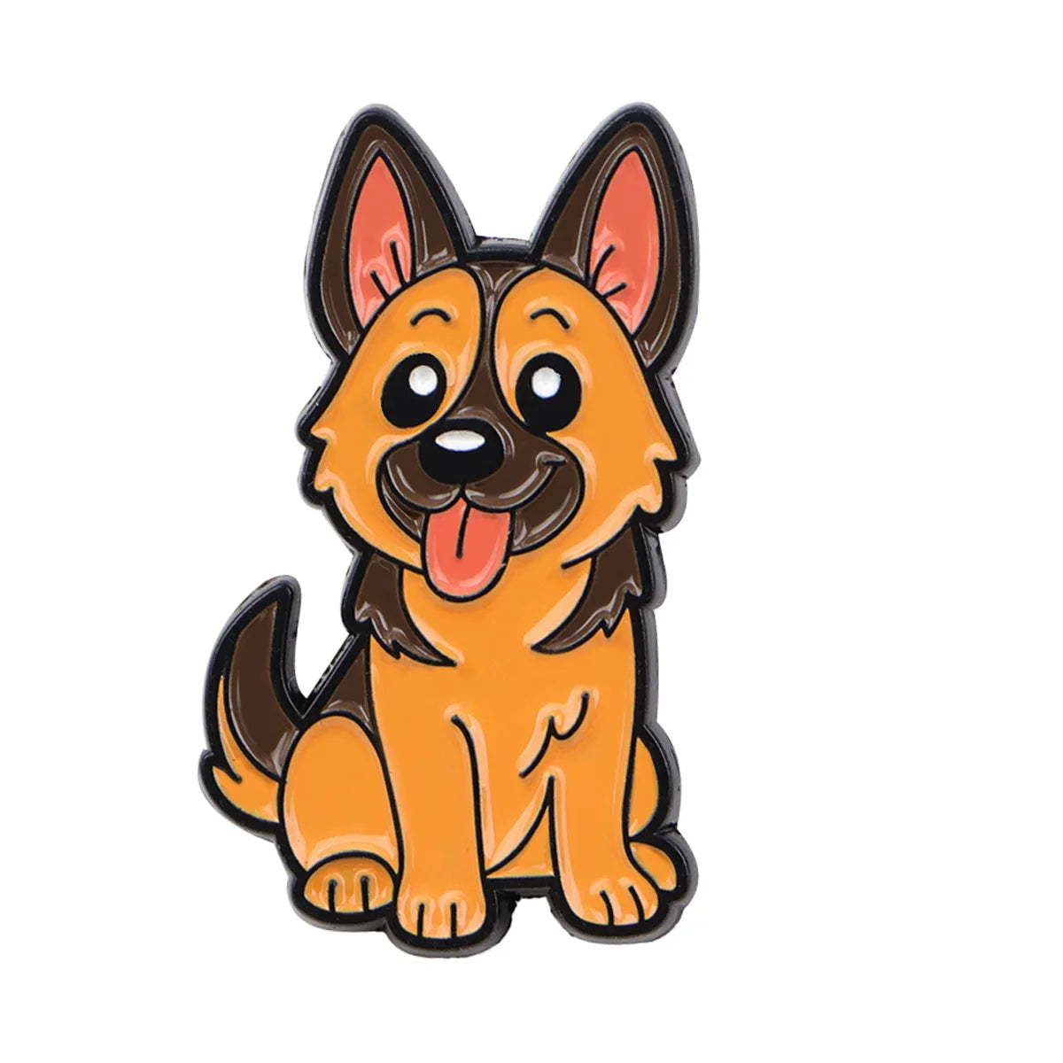 Pin's Émaillé Chien Rigolo - Broche Corgi & Bulldog pour Amoureux des Chiens