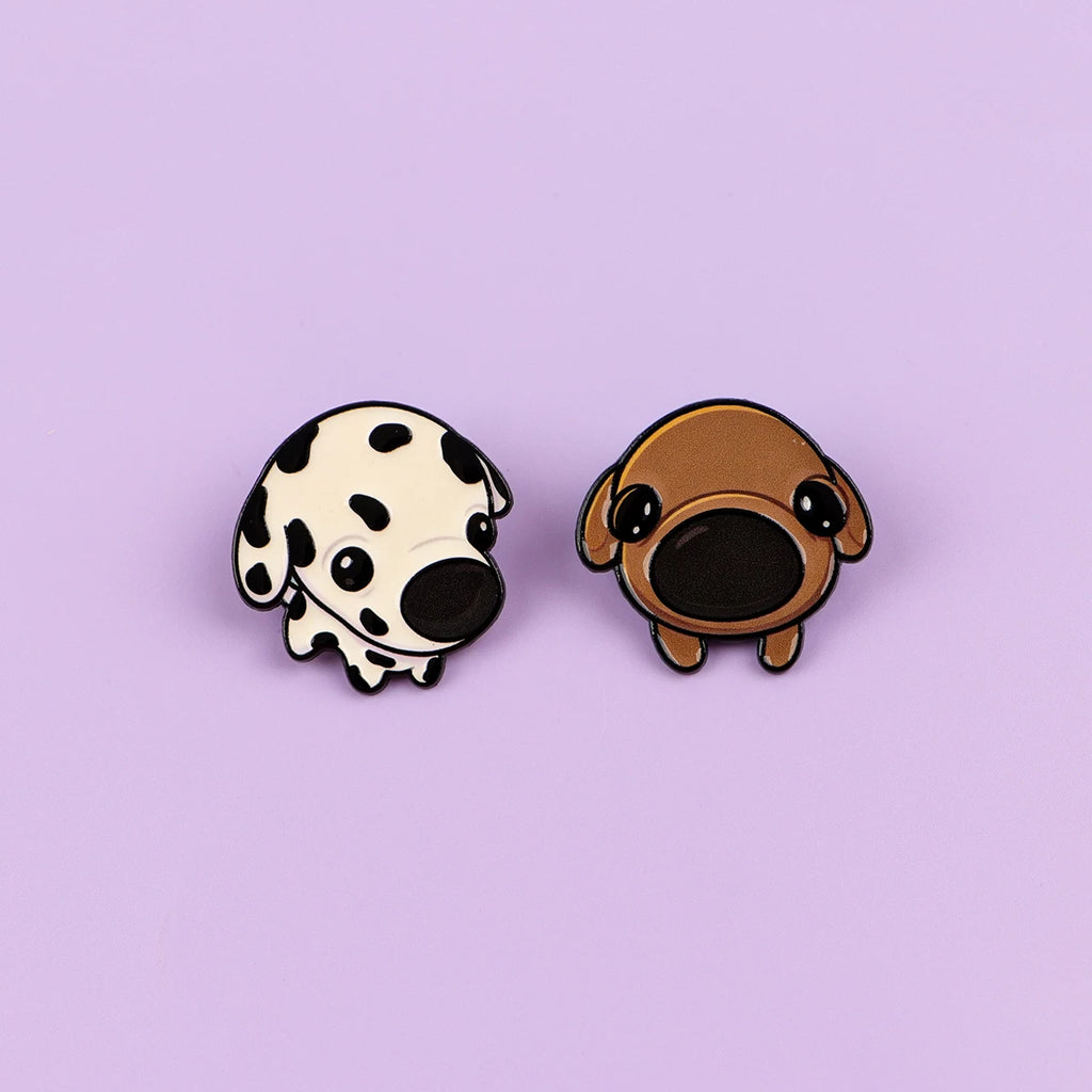 Pin's Émaillé Bouledogue, Corgi & Teckel - Broche Amoureux des Chiens