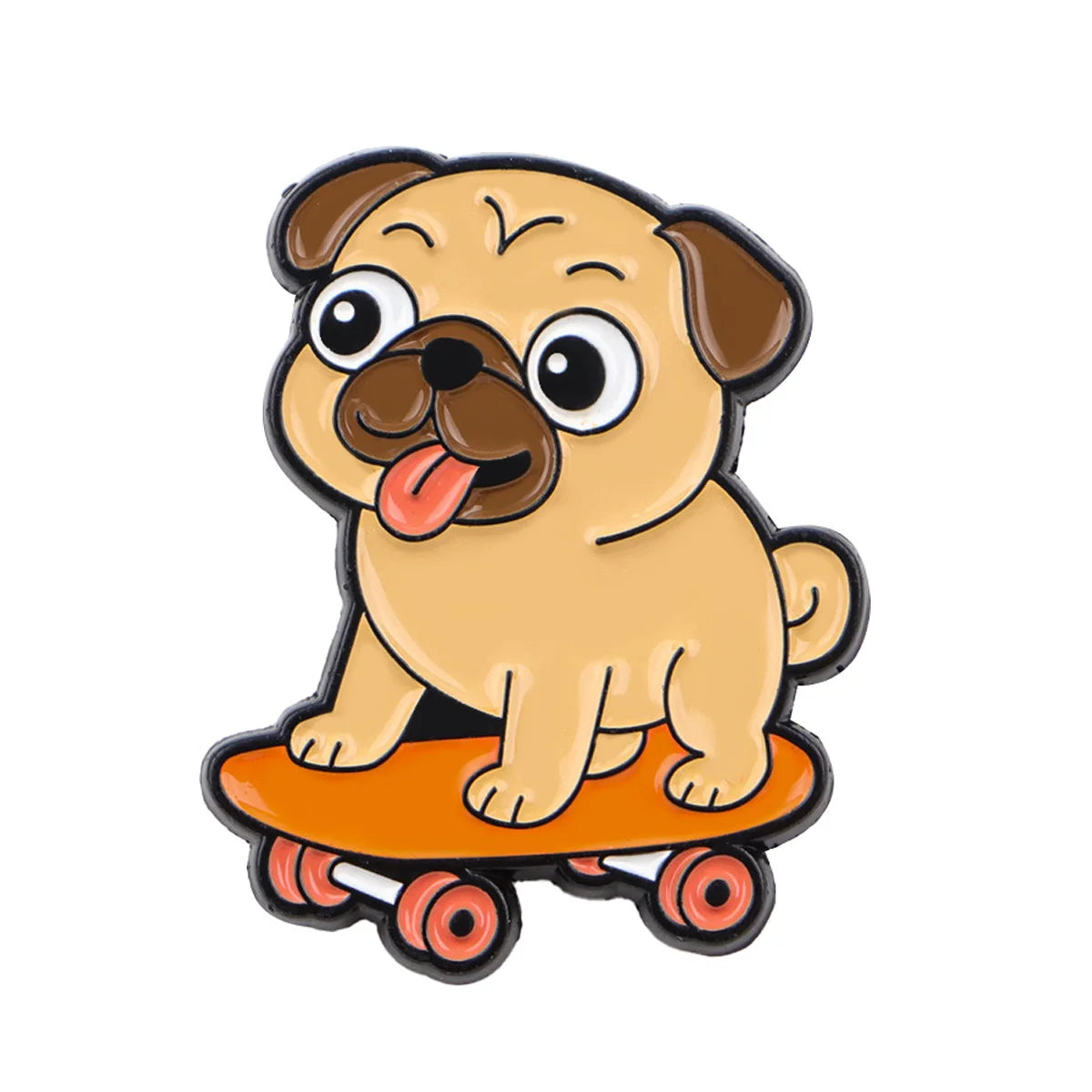 Pin's Émaillé Chien Rigolo - Broche Corgi & Bulldog pour Amoureux des Chiens