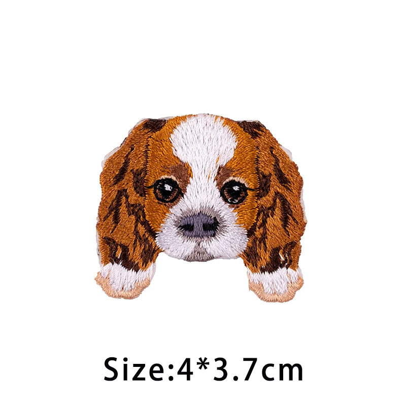 Écusson Brodé Chien Kawaii à Repasser - Border Collie & Berger