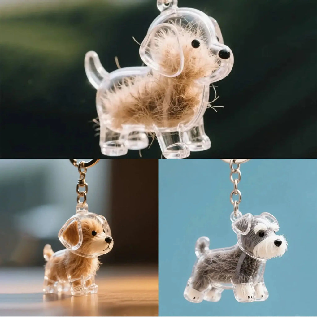 Porte-clés Chien Mignon en Résine - Bijou Fantaisie Idée Cadeau