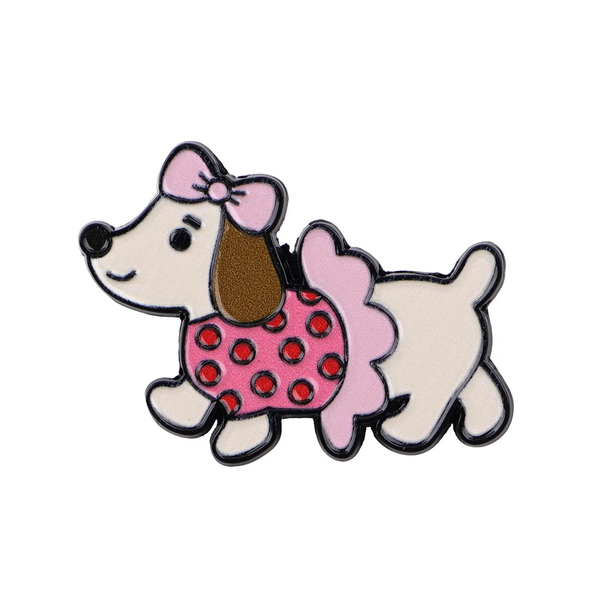 Pin's Émaillé Chien Teckel - Broche Rigolote pour Amoureux des Chiens