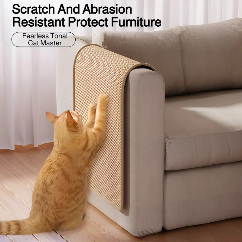 Tapis Grattoir en Sisal pour Chat - Protège Canapés et Meubles