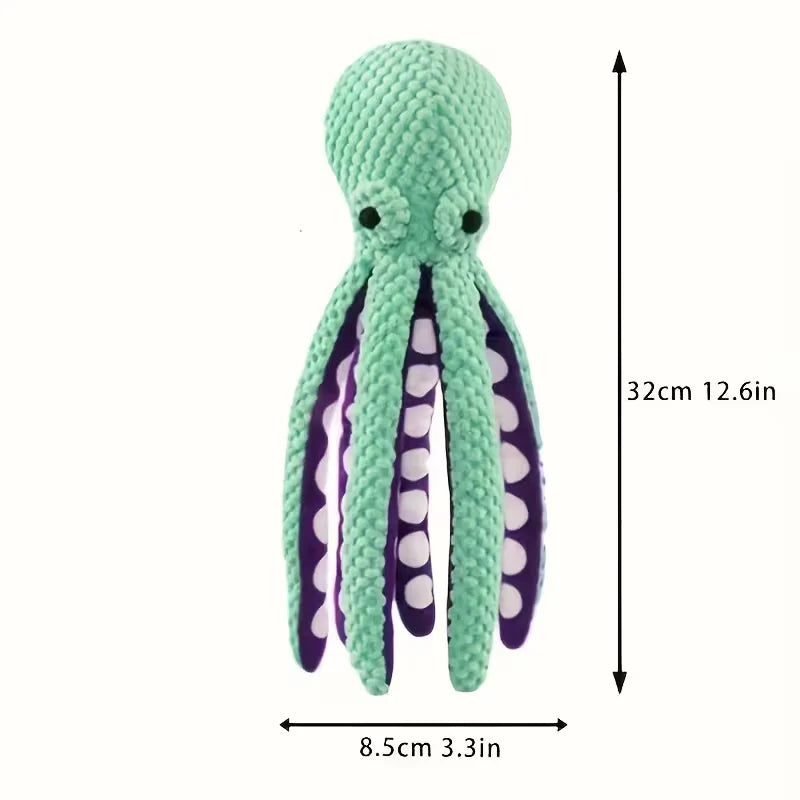 Peluche Pieuvre Sonore pour Chien - Jouet Anti-Ennuit