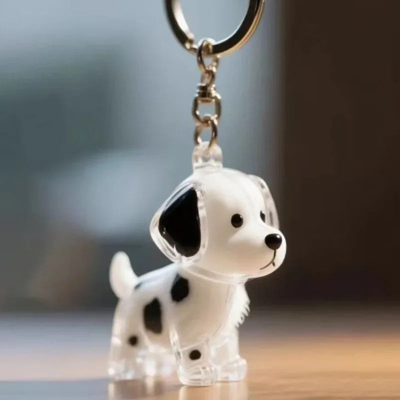 Porte-clés Chien Mignon en Résine - Bijou Fantaisie Idée Cadeau