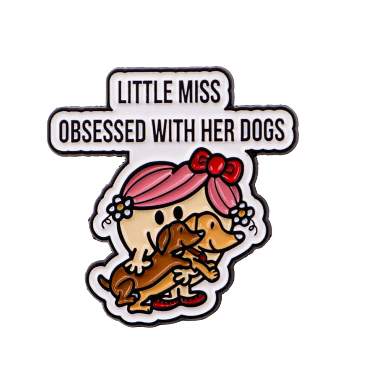 Pin's Émaillé Chien Teckel - Broche Rigolote pour Amoureux des Chiens