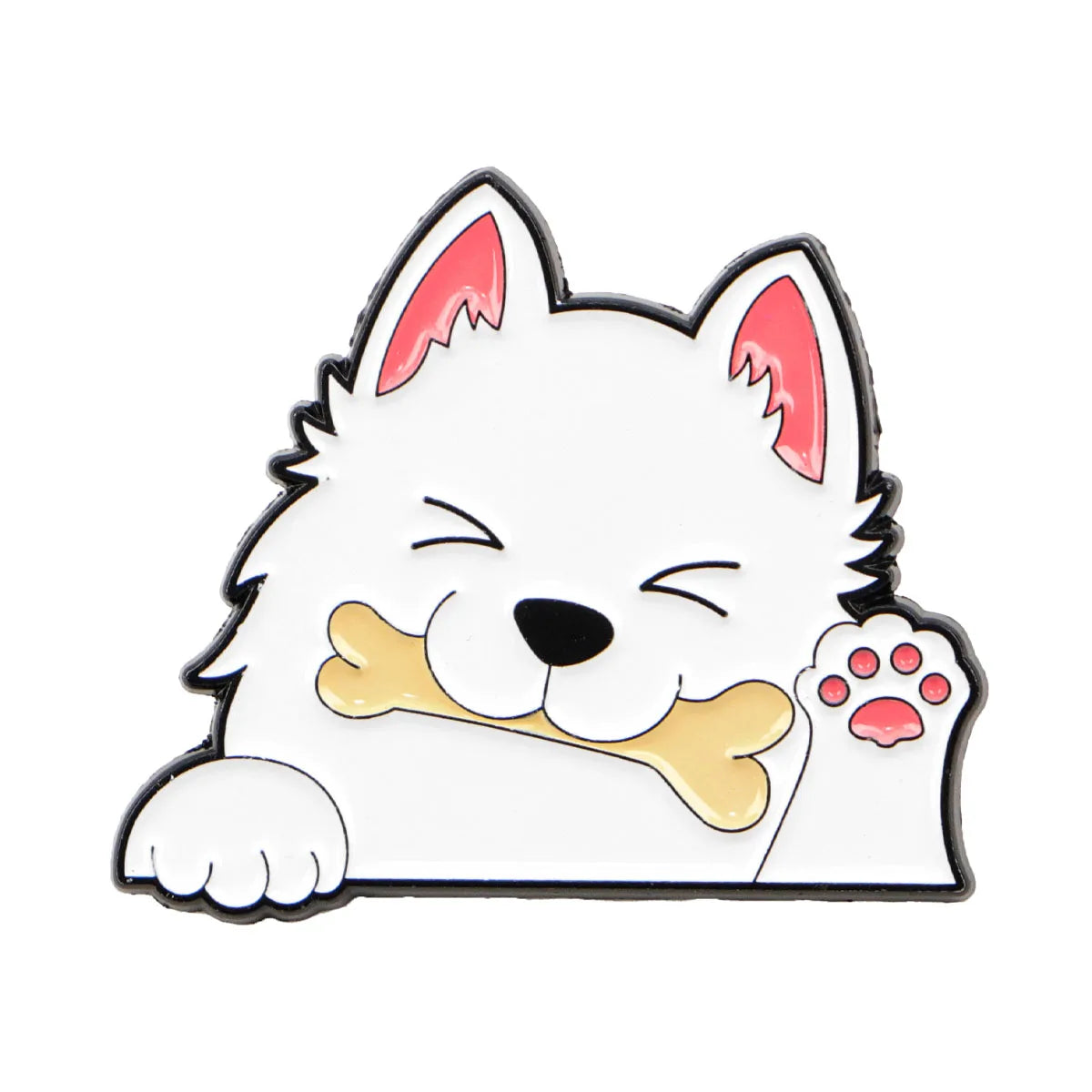 Pin's Émaillé Chien Rigolo - Broche Corgi & Bulldog pour Amoureux des Chiens