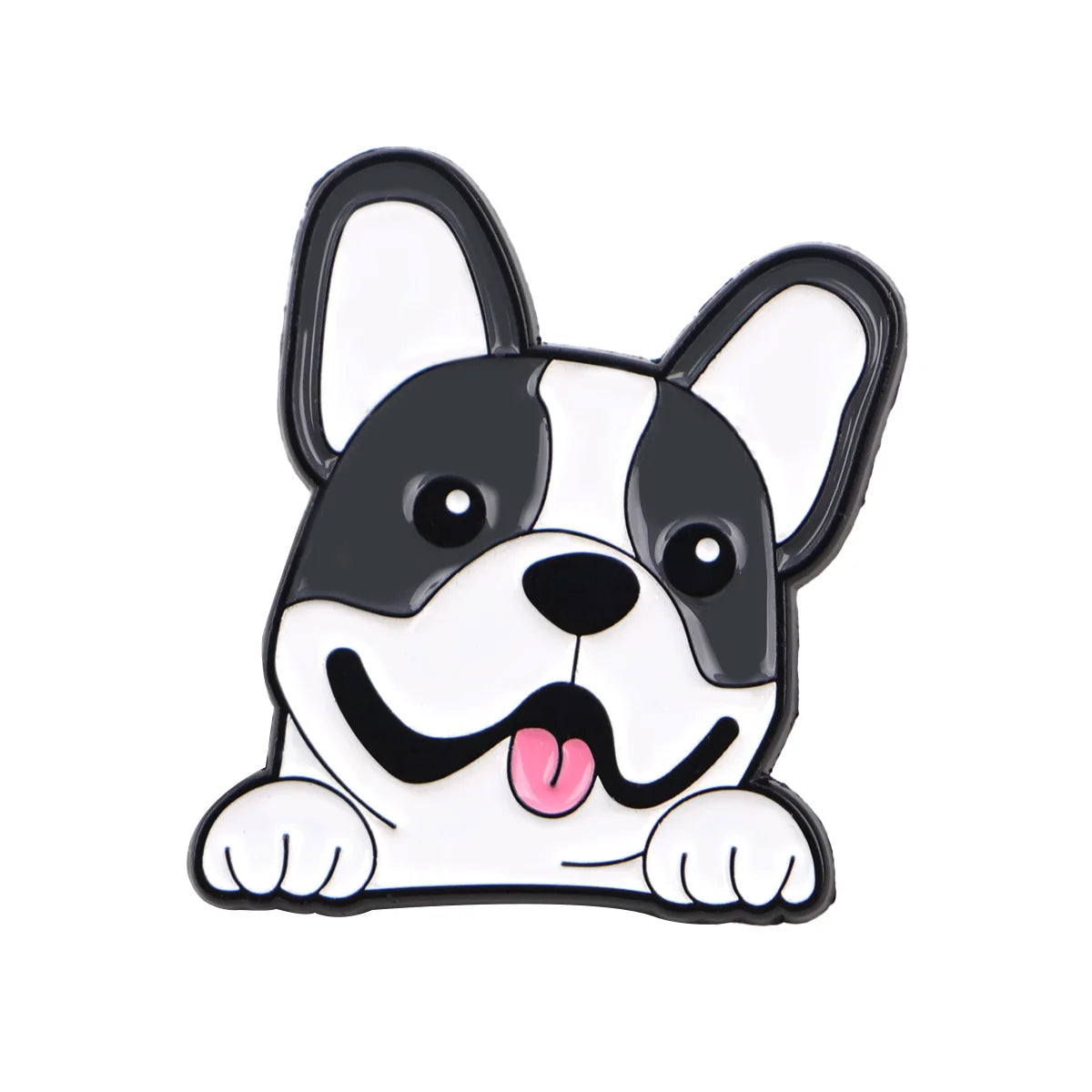 Pin's Émaillé Chien Rigolo - Broche Corgi & Bulldog pour Amoureux des Chiens