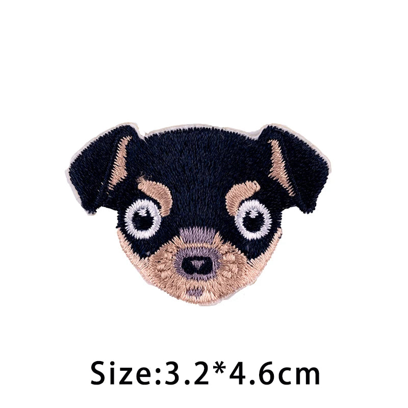 Écusson Brodé Chien Kawaii à Repasser - Border Collie & Berger