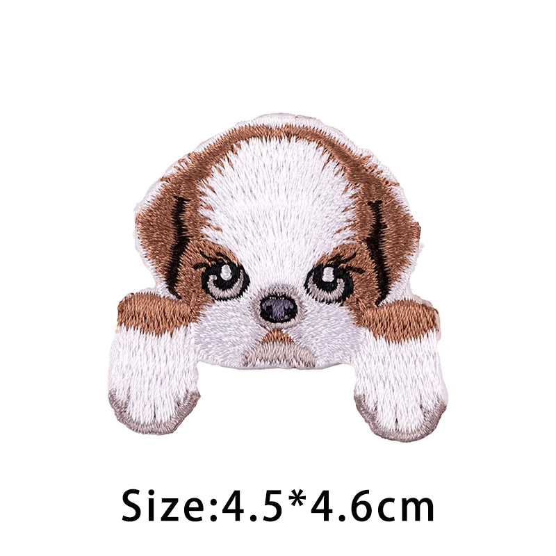 Écusson Brodé Chien Kawaii à Repasser - Border Collie & Berger