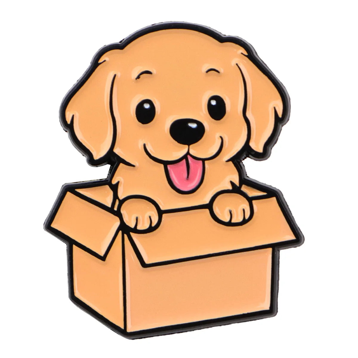 Pin's Émaillé Chien Rigolo - Broche Corgi & Bulldog pour Amoureux des Chiens