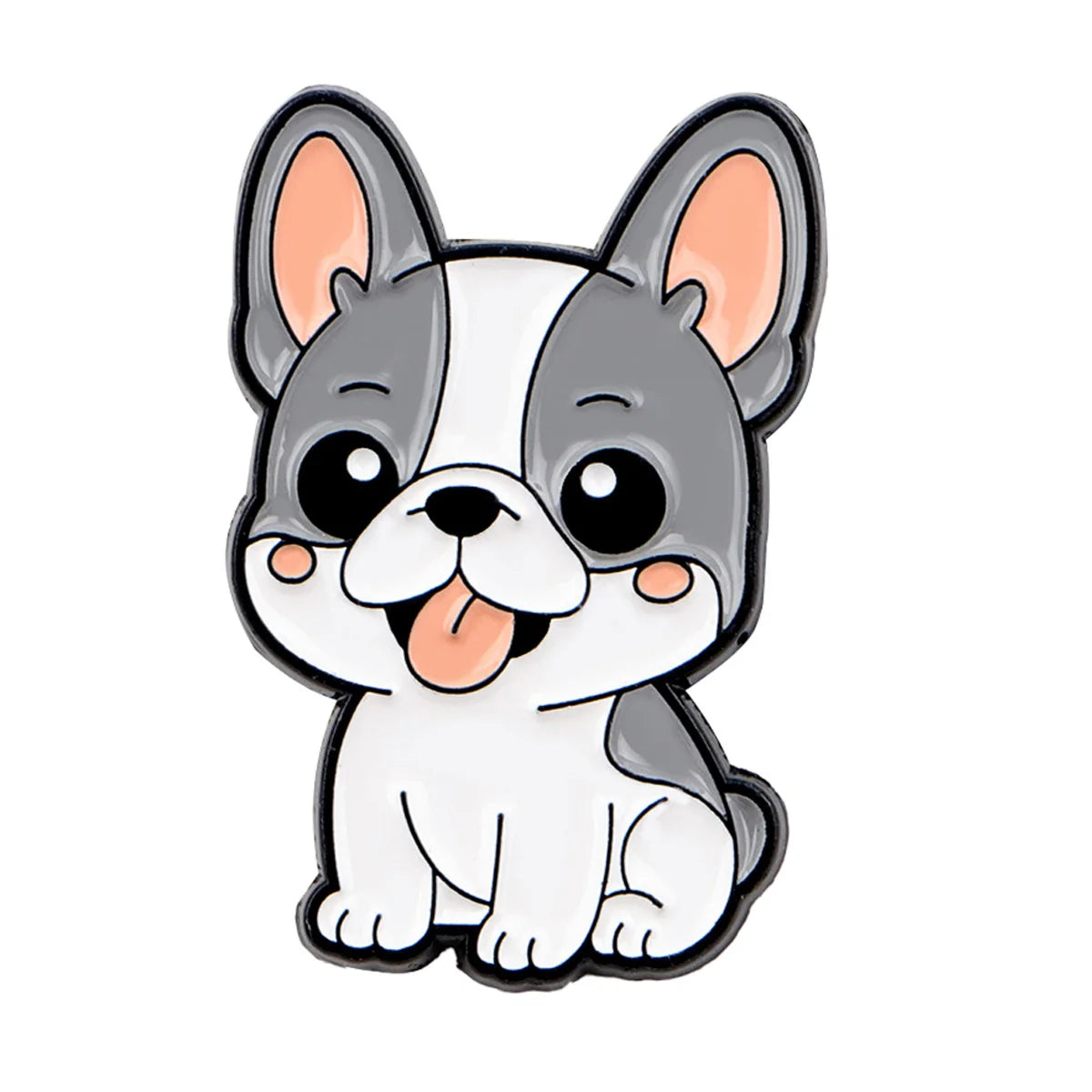 Pin's Émaillé Chien Rigolo - Broche Corgi & Bulldog pour Amoureux des Chiens