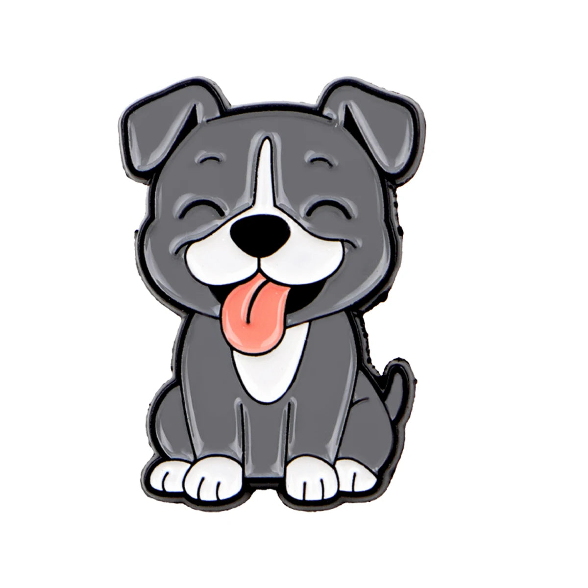 Pin's Émaillé Chien Rigolo - Broche Corgi & Bulldog pour Amoureux des Chiens