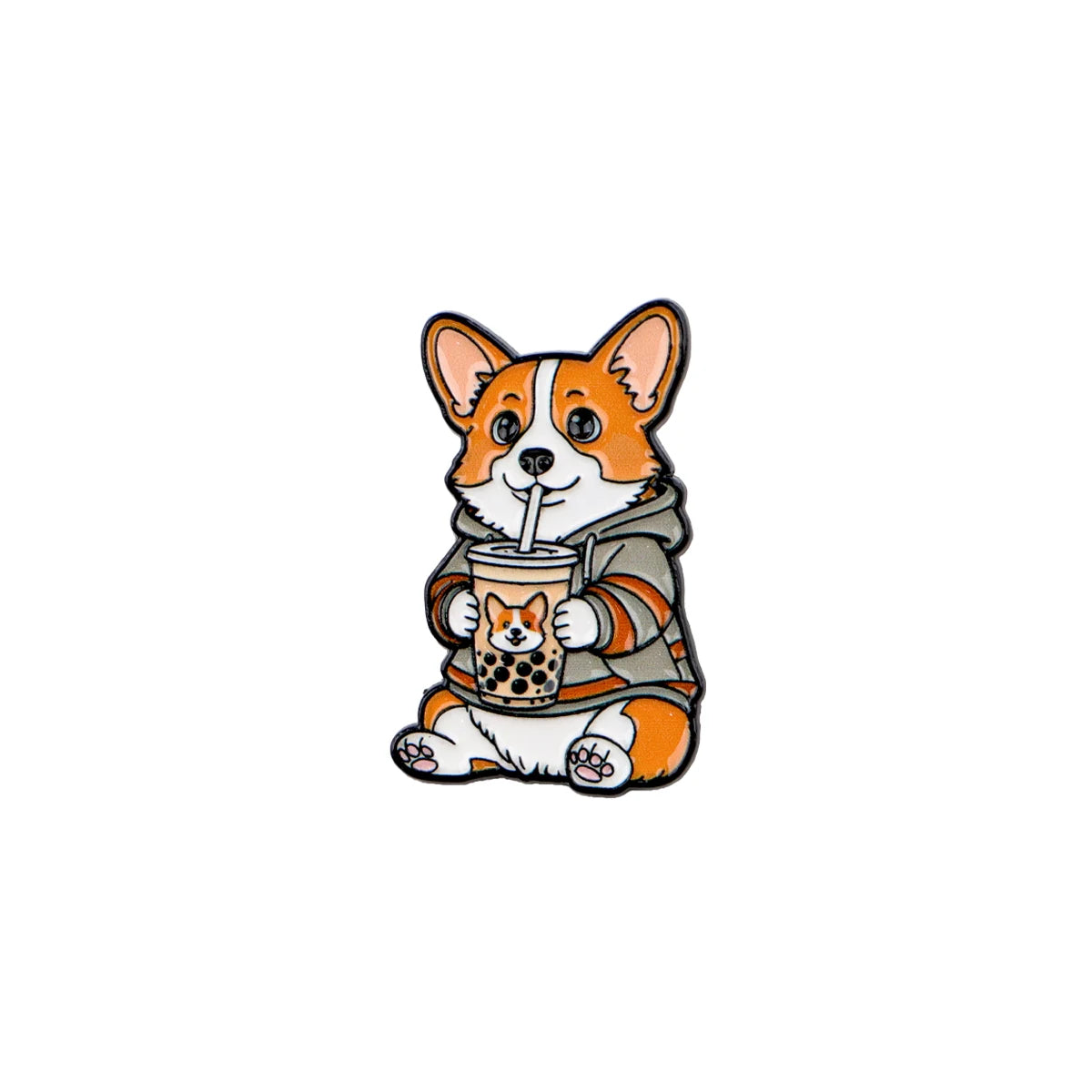 Pin's Émaillé Bouledogue, Corgi & Teckel - Broche Amoureux des Chiens