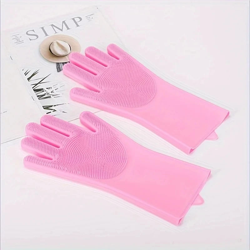 Gant de Toilettage en Silicone pour Chien et Chat - Anti-Poils