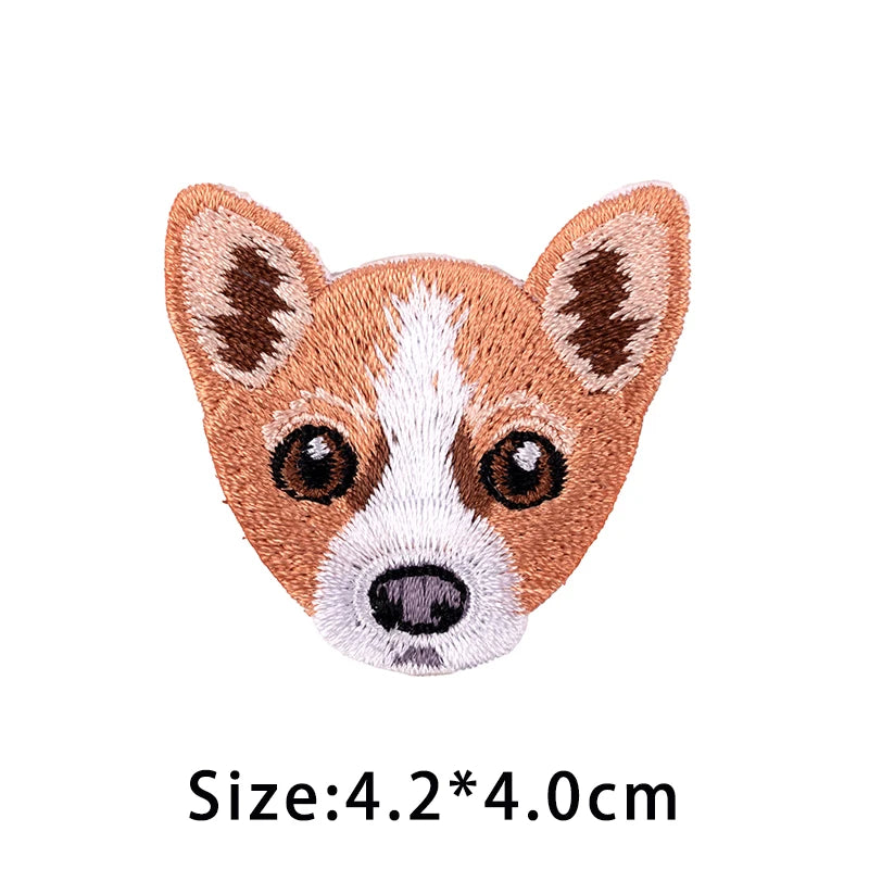 Écusson Brodé Chien Kawaii à Repasser - Border Collie & Berger