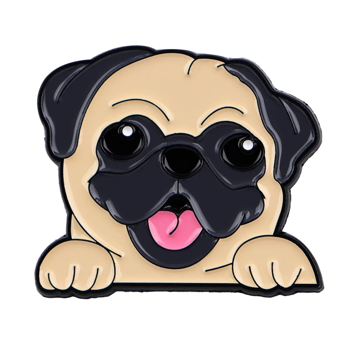 Pin's Émaillé Chien Rigolo - Broche Corgi & Bulldog pour Amoureux des Chiens