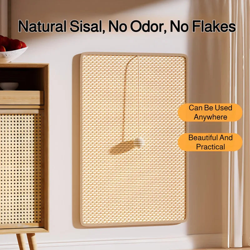 Tapis Grattoir en Sisal pour Chat - Protège Canapés et Meubles