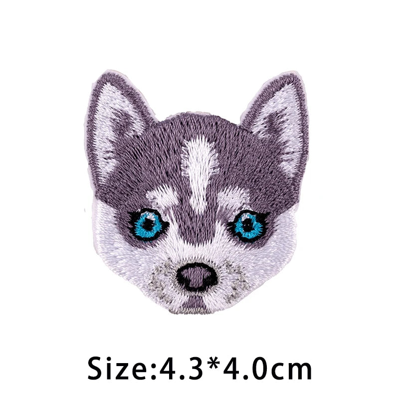 Écusson Brodé Chien Kawaii à Repasser - Border Collie & Berger