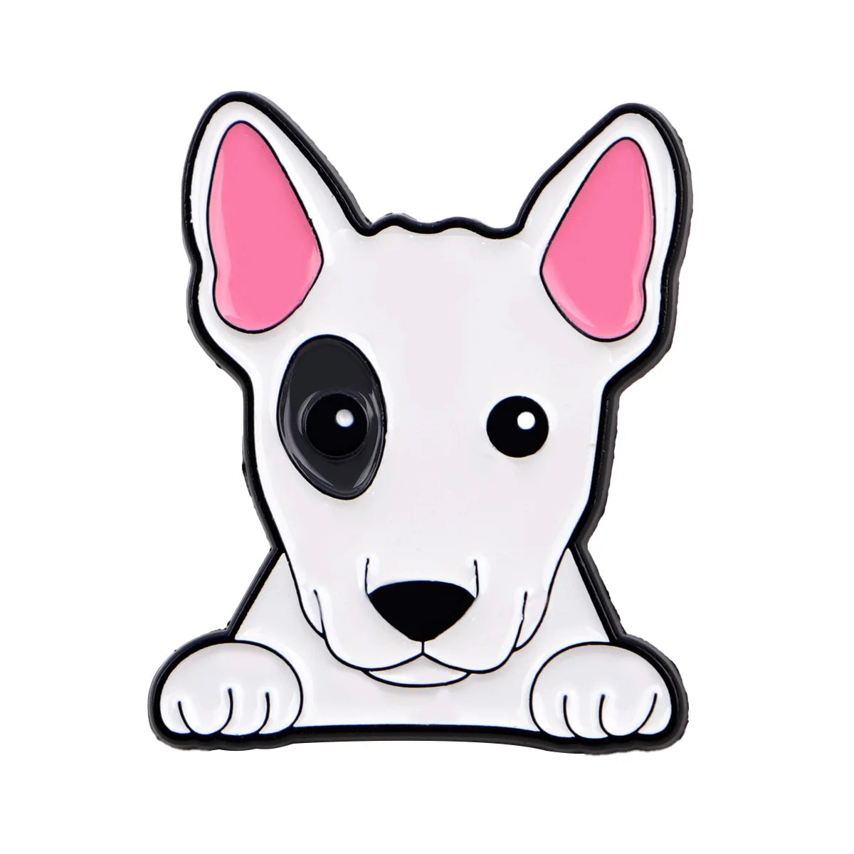 Pin's Émaillé Chien Rigolo - Broche Corgi & Bulldog pour Amoureux des Chiens