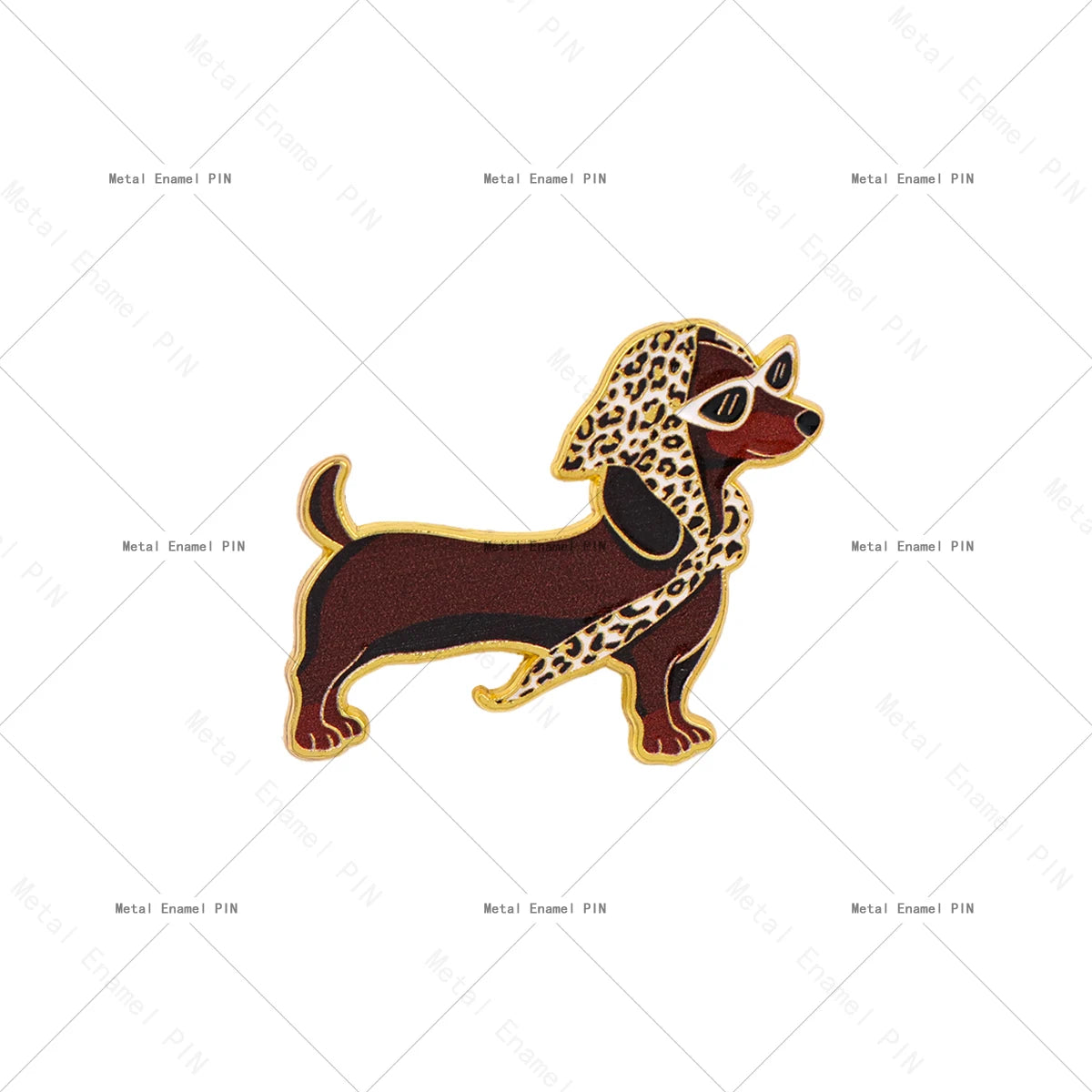 Pin's Émaillé Bouledogue, Corgi & Teckel - Broche Amoureux des Chiens