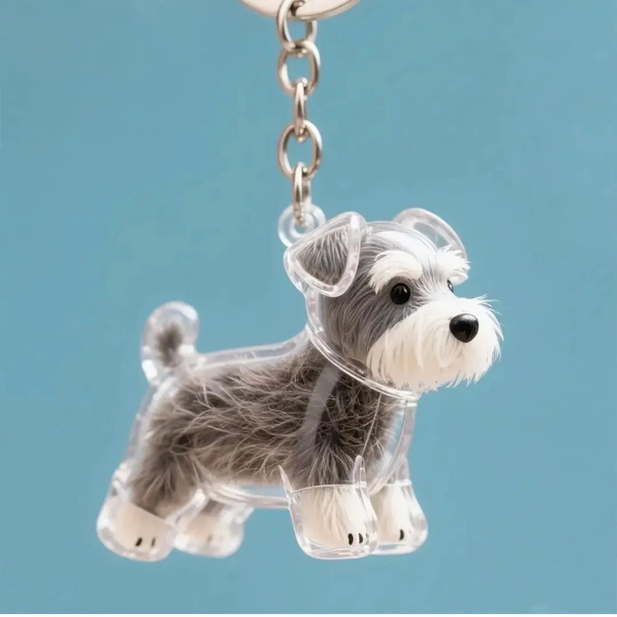 Porte-clés Chien Mignon en Résine - Bijou Fantaisie Idée Cadeau