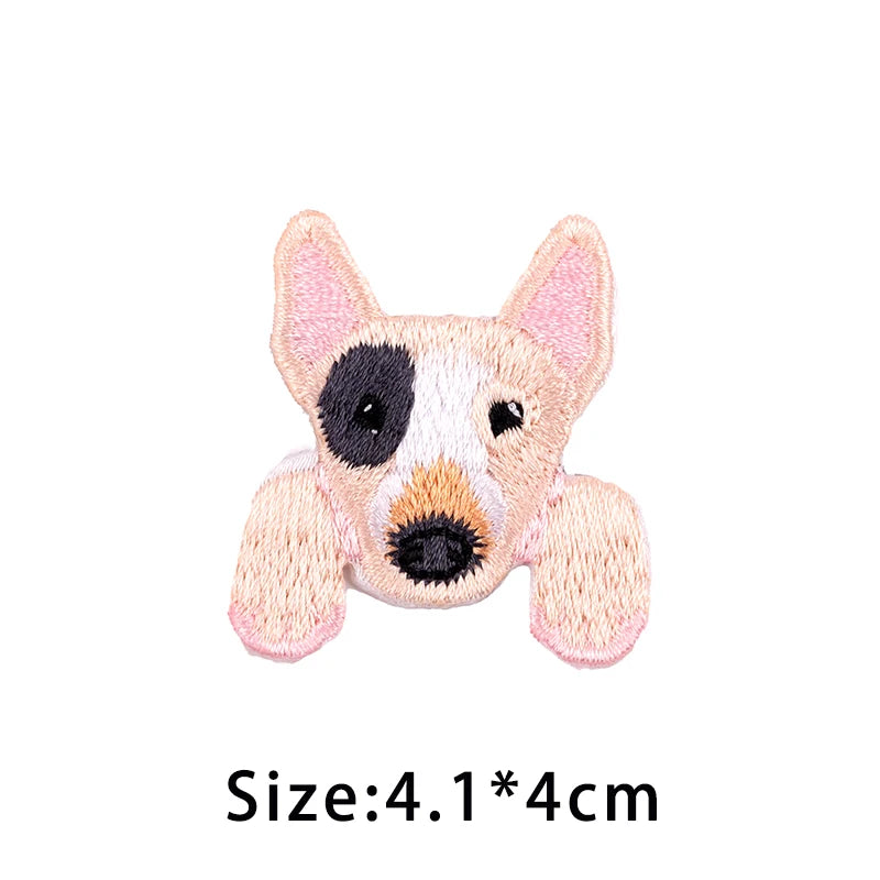 Écusson Brodé Chien Kawaii à Repasser - Border Collie & Berger
