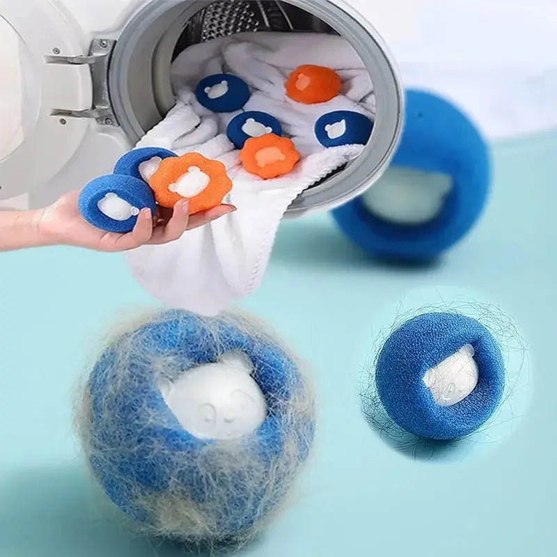 Boules Attrape-Poils pour Machine à Laver – Lot Réutilisable
