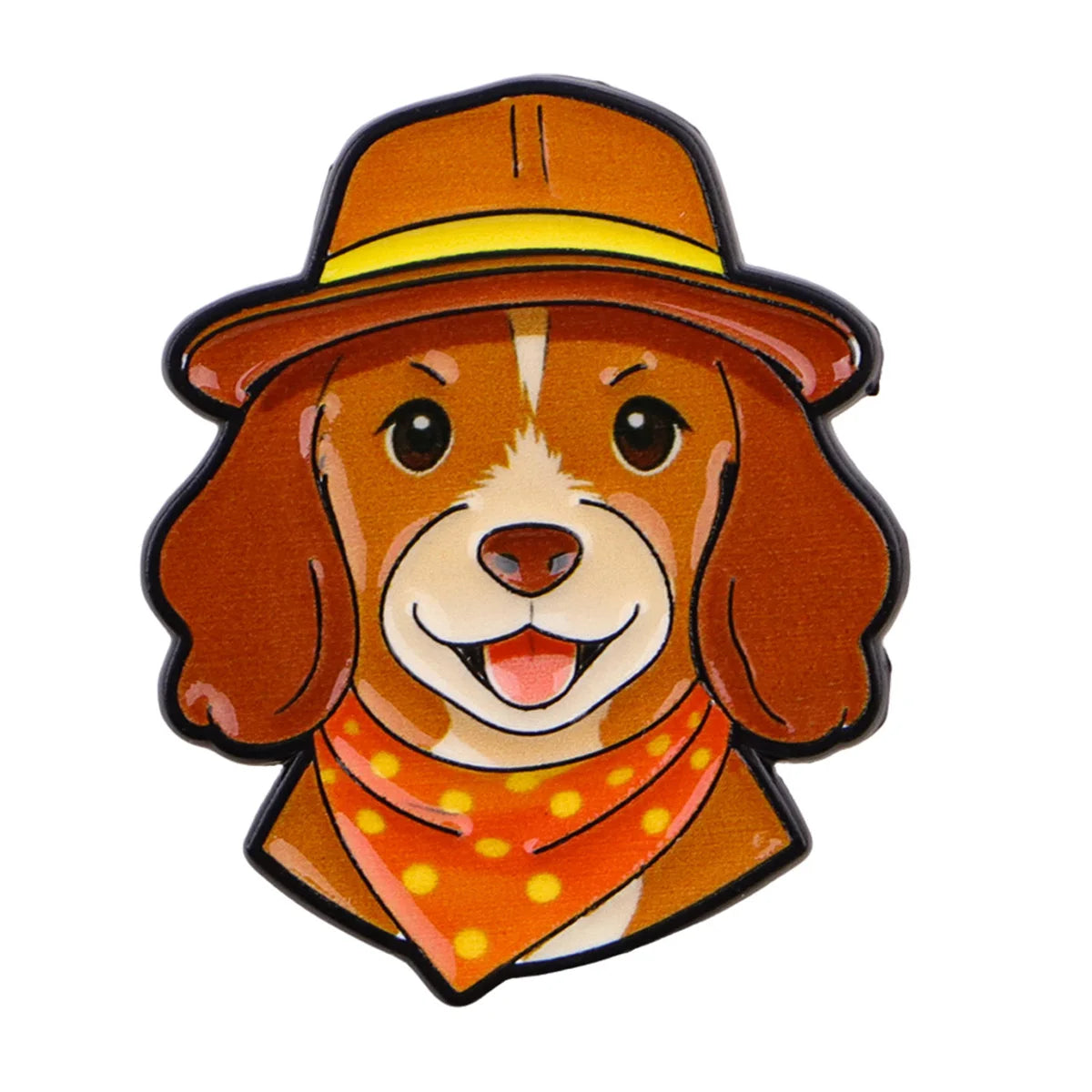 Pin's Émaillé Chien Rigolo - Broche Corgi & Bulldog pour Amoureux des Chiens