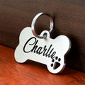 Médaille Chien Personnalisée Gravée Acier Inoxydable Anti-Perte