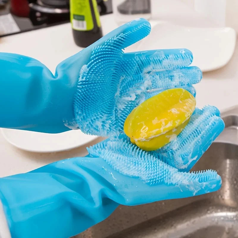 Gant de Toilettage en Silicone pour Chien et Chat - Anti-Poils