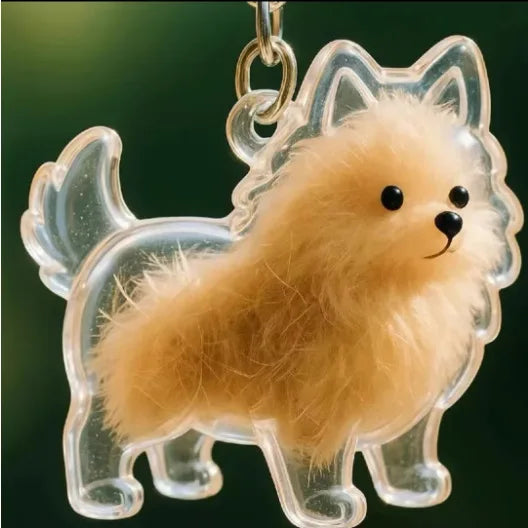 Porte-clés Chien Mignon en Résine - Bijou Fantaisie Idée Cadeau
