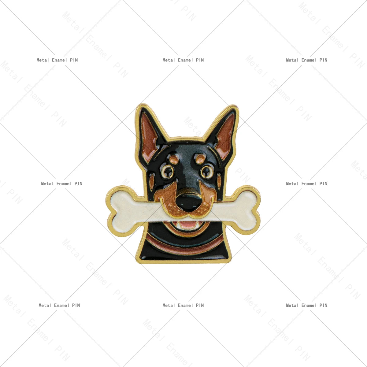 Pin's Émaillé Bouledogue, Corgi & Teckel - Broche Amoureux des Chiens