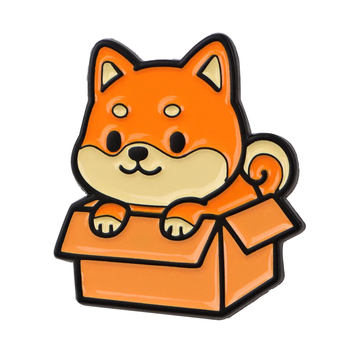 Pin's Émaillé Chien Rigolo - Broche Corgi & Bulldog pour Amoureux des Chiens
