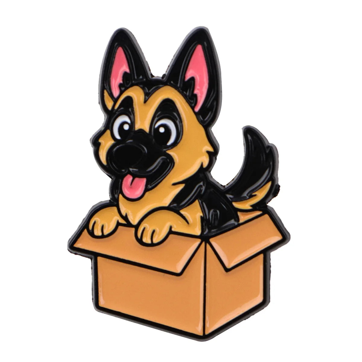 Pin's Émaillé Chien Rigolo - Broche Corgi & Bulldog pour Amoureux des Chiens