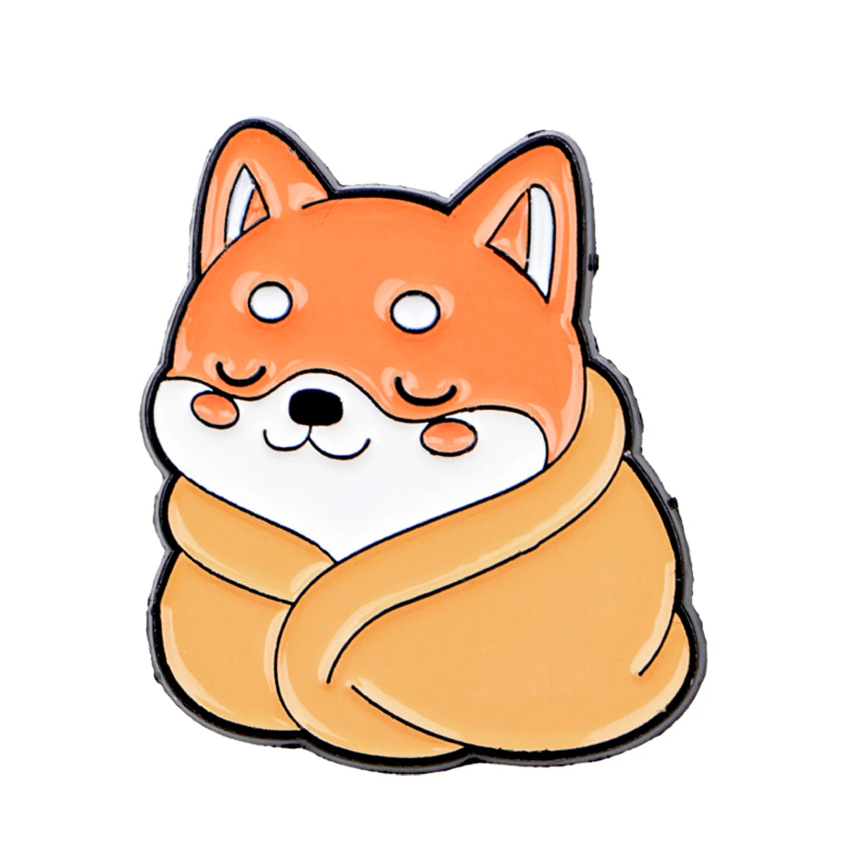 Pin's Émaillé Chien Rigolo - Broche Corgi & Bulldog pour Amoureux des Chiens